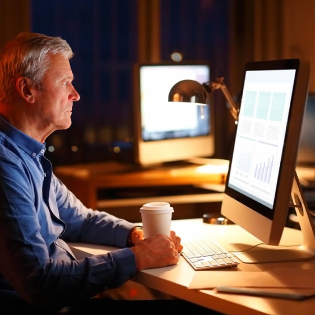 Working late